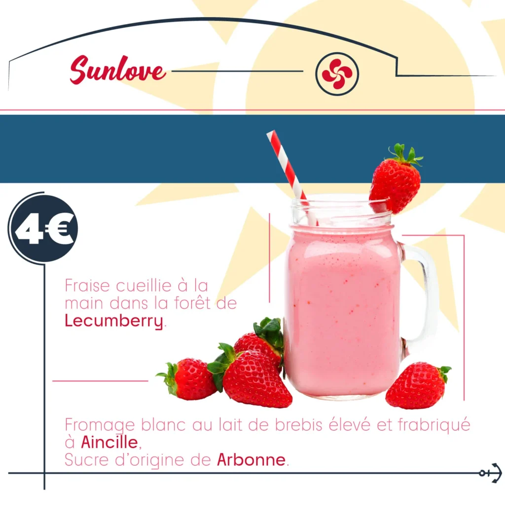 fraise des bois été lait de brebis