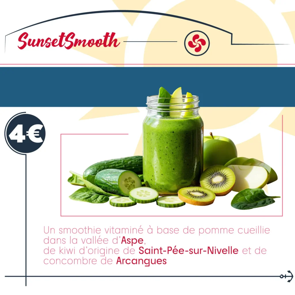 smoothie kiwi frais pomme épinard légumes